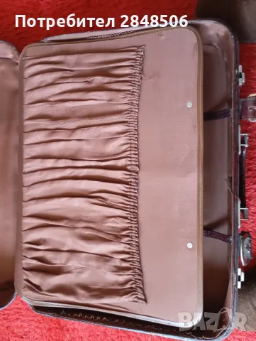 Продавам куфар от естествена кожа , изключително запазен. Размери 55,5 /42,5/ 17см., снимка 6 - Куфари - 49225480