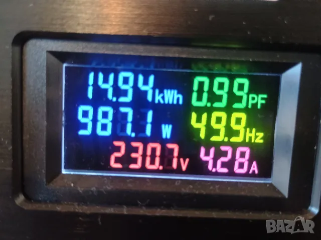 Портативен електромер ватметър волтметър амперметър капацитометър, снимка 2 - Ресийвъри, усилватели, смесителни пултове - 48978922