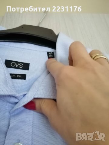 Мъжка риза с дълъг ръкав Ovs  , снимка 5 - Ризи - 26643049