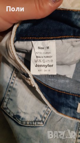 Дънково пола,еластична, снимка 3 - Поли - 37623165