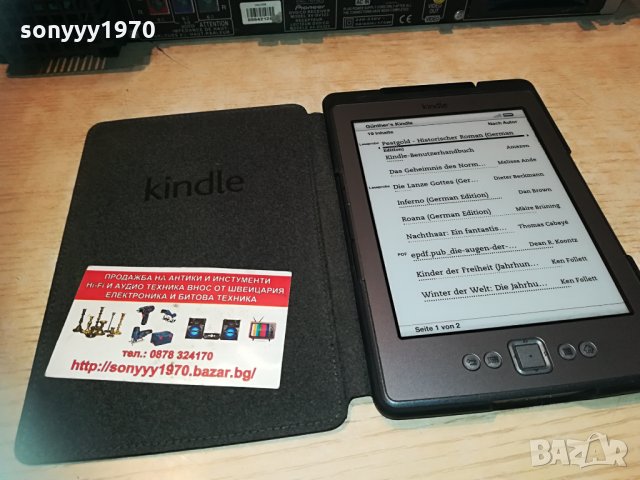 kindle с калъф и лампа внос germany 2104211223, снимка 7 - Електронни четци - 32629771
