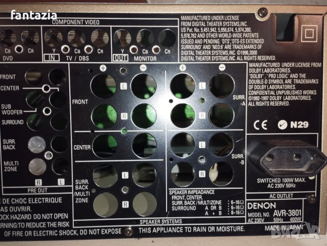 Продавам метална кутия от ресивър DENON AVR-3801 AVR 3801, снимка 3 - Друга електроника - 43309788