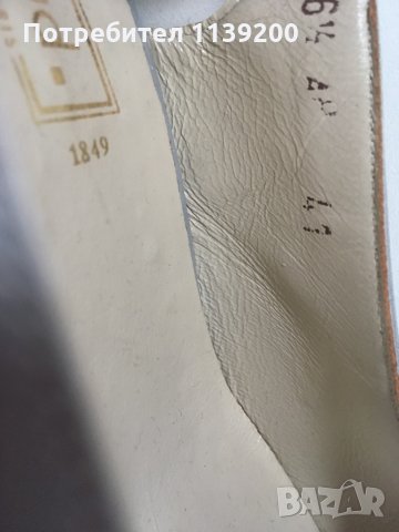 Heyraud Paris 41 луксозни официални френски обувки сребърно и златно , снимка 8 - Дамски елегантни обувки - 32962479