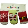 Комплект чорапки Ahelos, Коледни, 3 броя, 0-6 месеца, снимка 1 - Чорапи - 43254091