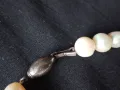 колие естествени перли сребро, снимка 4