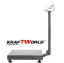 Електронен платформен кантар KraftWorld – до 300 кг, платформа 40×50, снимка 4