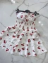 ‼️Намалена‼️Дамска рокля с черешки с твърди чашки , снимка 3