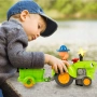 Детски трактор с ремарке, интерактивна играчка с музика , снимка 7