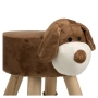 Декоративна табуретка за деца, Куче, Кафяв , снимка 2