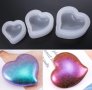 3D 3 Размера Заоблено сърце силиконов молд фондан за шоколад гипс смола бижута украса, снимка 1