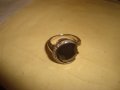 ПРЕКРАСЕН СКЪПОЦЕНЕН СРЕБЪРЕН АРТ ДЕКО ПРЪСТЕН СРЕБРО 925 ГОЛЯМ ЮВЕЛИРНО ФАСЕТИРАН ЧЕРЕН ОНИКС 28736, снимка 8