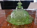 стар кристален съд за масло , снимка 5
