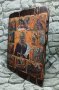 Репродукция на старинна икона на свети Антоний Велики в житие 31/22 см, снимка 2