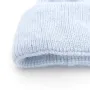 Плетена зимна шапка ангора с подгъв в светло синьо Код на продукта:DASH-001-1, снимка 2