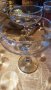 Стъклени чаши за шампанско три броя , снимка 1 - Чаши - 43312387