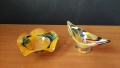 Две купички/бонбониерки от разноцветно стъкло тип Мурано, снимка 2
