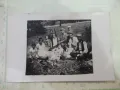 Снимка стара на група на пикник, снимка 1