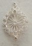 Сребърен медальон - филигран, снимка 4