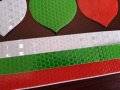 Светлоотразителни стикери в цветовете на българското знаме за залепване на кола автомобил дом.уред, снимка 3