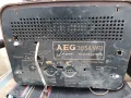 Стара, стар, АРТ, РЕТРО, ВИНТИДЖ старо радио лампово AEG, super UKW, made in Germany , снимка 5