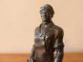 Метална фигура Ковач статуетка 1970 г, снимка 2