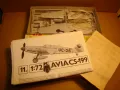 1/72 AVIA CS 199 РЕТРО МОДЕЛ ЗА СГЛОБЯВАНЕ САМОЛЕТ, снимка 2