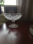 Масивна кристална купа на столче, снимка 1