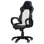 Геймърски стол Carmen 7502 - бял-черен ПРОМО, снимка 3