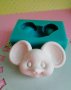 глава мишка силиконов молд форма декорация и украса торта фондан шоколад гипс, снимка 1 - Форми - 27781108