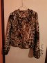 Късо палто от естествена агнешка кожа с окраска на ягуар