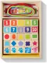 Дървени мъниста за нанизване Melissa & Doug Дървени кубчета Загадките на Блу, снимка 1