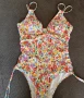 Цял дамски бански на флорарни мотиви, многоцветен, размер М M, снимка 10