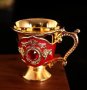 Изящни декоративни метални чашки или лампа на Аладин, снимка 11