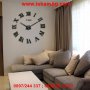 Голям 3D стенен часовник декорация за дома - РИМСКИ ЦИФРИ 4225, снимка 1 - Декорация за дома - 26721900