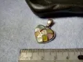 СТАР СКЪПОЦЕНЕН РОМАНТИЧЕН СЪРЦЕВИДЕН МЕДАЛЬОН СРЕБРО 925 АРТ ПЕНДАНТ 44832, снимка 9