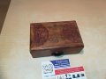 КРАСИВА ДЪРВЕНА КУТИЯ С ЧЕРЕН КАМЪК-16Х10Х6СМ, снимка 18
