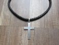 ланец естествена кожа и сребро - Amanuel Bozzi, снимка 6