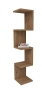 Етажерка Zigzag Bookshelf / ъглов шкаф - цена 15 евро / 29,34 лева цвят дъб сонома   - доставката по, снимка 1