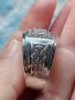 Масивен сребърен пръстен , снимка 6