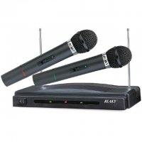 Комплект два броя безжични микрофони RLAKY WR-306, снимка 2 - Микрофони - 33168890