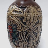 Богато декорирана керамична стомна, бутилка (4.5), снимка 3 - Антикварни и старинни предмети - 43971145