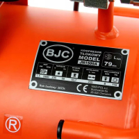 Монофазен безмаслен бутален компресор BJC 1.5 kW 220 л/мин 8 бара 24 л, снимка 4 - Компресори - 44875457