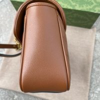 Чантa Гучи Оригинална Златно GG Лого Marmont Кафява Кожа Gucci, снимка 15 - Чанти - 43675939