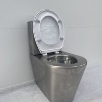 Тоалетна чиния моноблок  неръждаема стомана, снимка 3 - Обзавеждане на кухня - 43835718