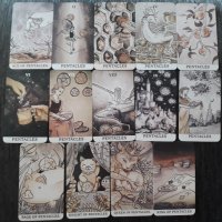 Таро карти, различни от масовите: Ink Witch Tarot & Linestrider Tarot, снимка 14 - Карти за игра - 33677966