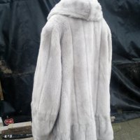 Елегантно дамско палто от еко кожа, снимка 5 - Палта, манта - 27557636
