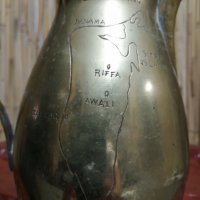 Стар бронзов арабски ибрик , снимка 3 - Антикварни и старинни предмети - 26283812