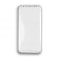 Стъклен протектор за Samsung Galaxy S8+  S8 Plus G955 FullFace Бял White скрийн протектор, снимка 3 - Фолия, протектори - 19503649