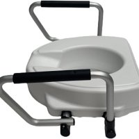 Тоалетна седалка със сгъваеми подлакътници 12.5 см до 130 кг, снимка 1 - Тоалетни столове - 43487786