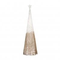 Коледна декоративна метална елха със звезда, 43см , снимка 1 - Декорация за дома - 34739520
